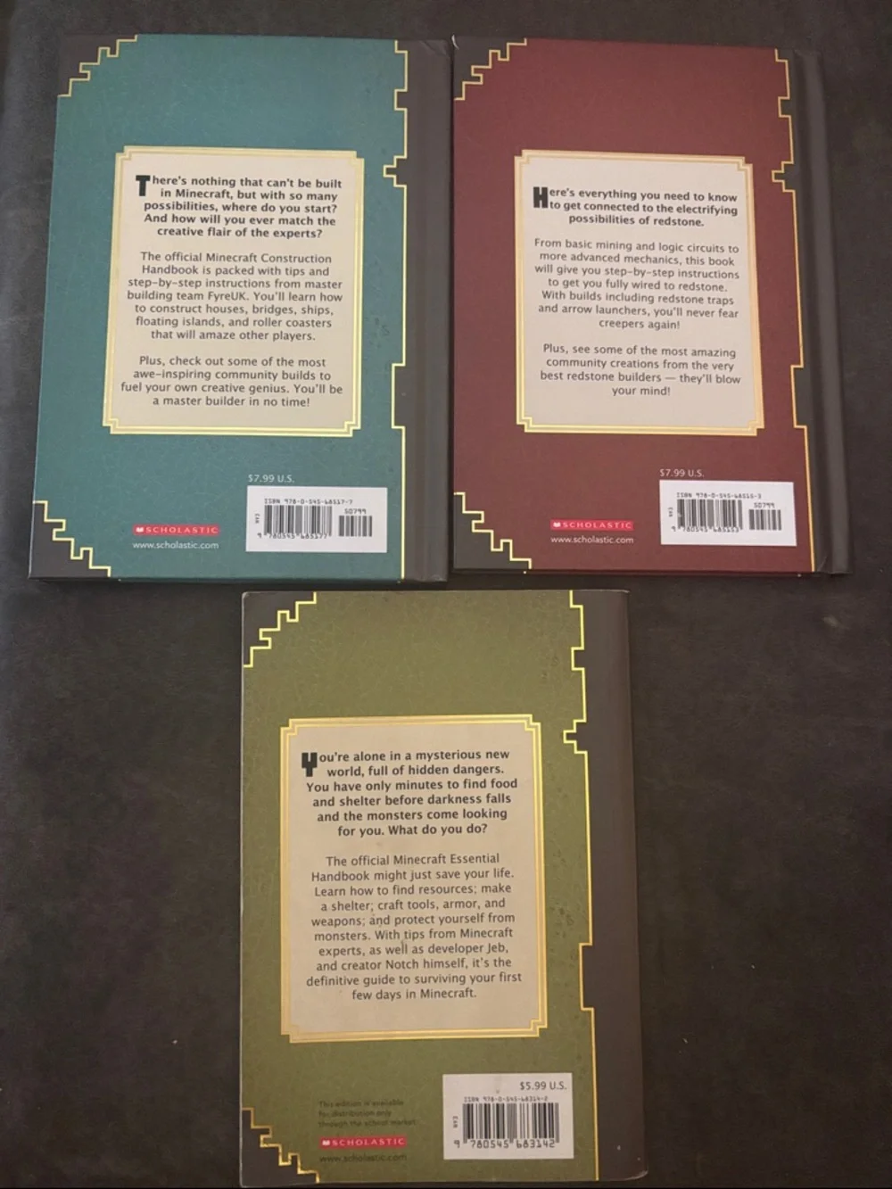 Essential Minecraft Handbook - Green, Construction & Redstone Set